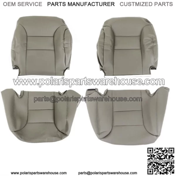 Seat Cover For 1995-1999 Chevy C1500 K1500 Driver Passenger Bottom&Back Gray