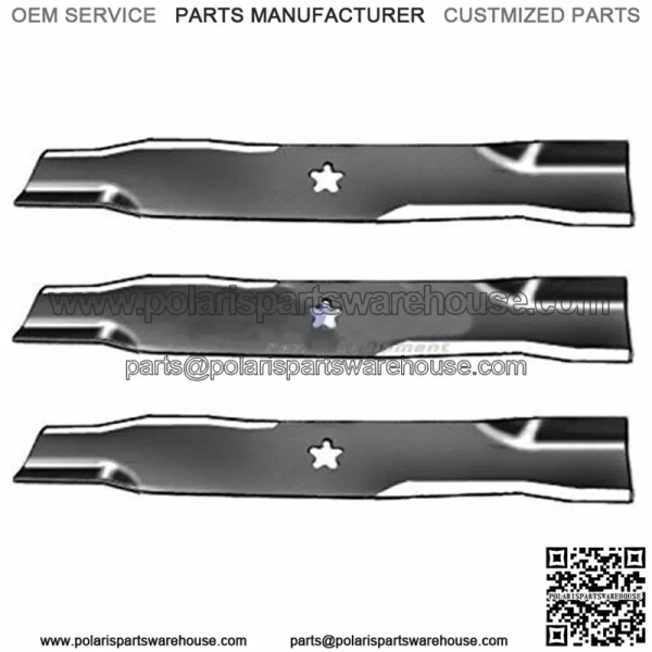 Set Of 3, Replacement Blades For Craftsman, Poulan, Husqvarna, Blade