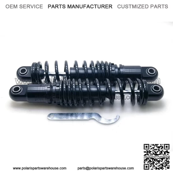 Black Shocks 13" Adjustable Ride-Height Rear Suspension fr Harley Touring 84-20 (Fits: Harley-Davidson) - Image 2