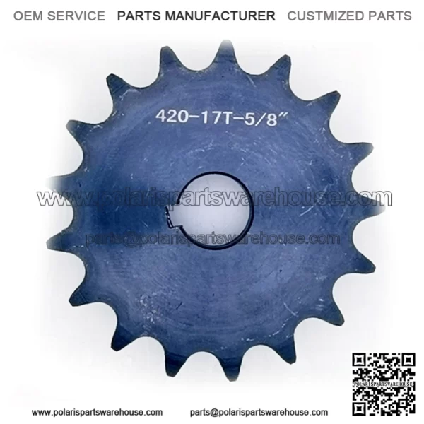 17T jackshaft sprocket #40/41/420 5/8" bore - Image 2