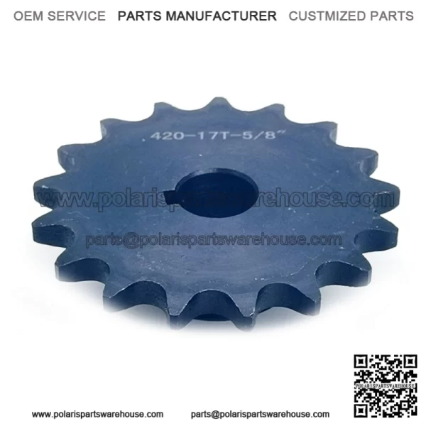 17T jackshaft sprocket #40/41/420 5/8" bore - Image 3