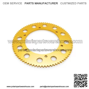 80T #219 Gold Aluminum Sprocket