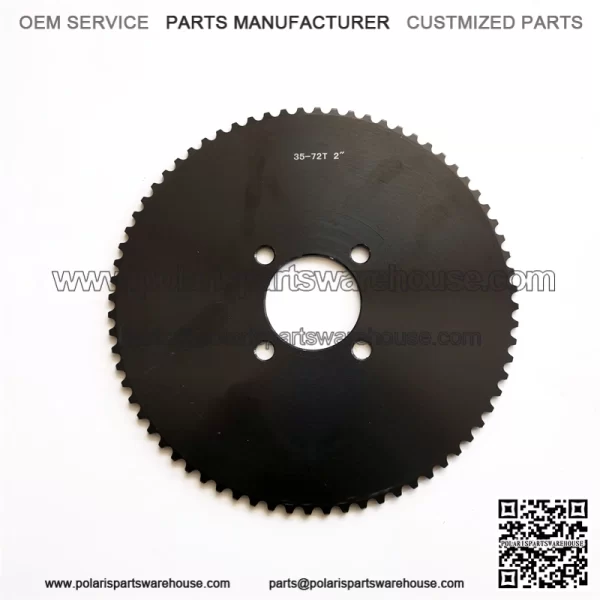 72T 50.8mm #35 black sprocket