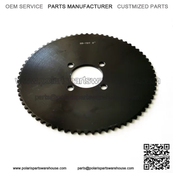 72T 50.8mm #35 black sprocket - Image 3