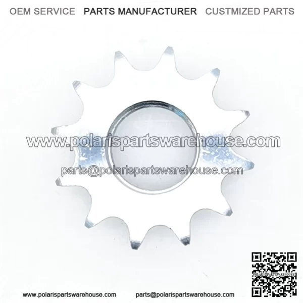 12T #420 Silver Sprocket - Image 3