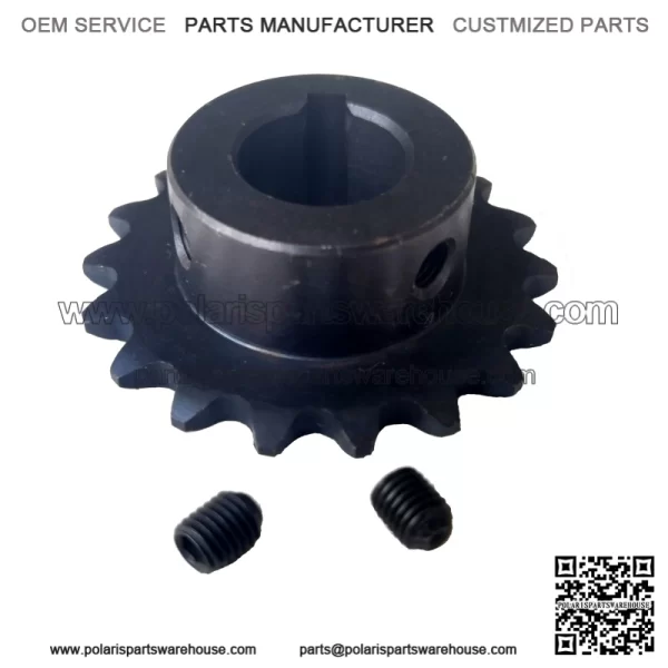 18T Tooth #35 Sprocket Gear with 3/4" Bore for Jackshaft Mini Bike Go Kart - NEW (T shape) - Image 2