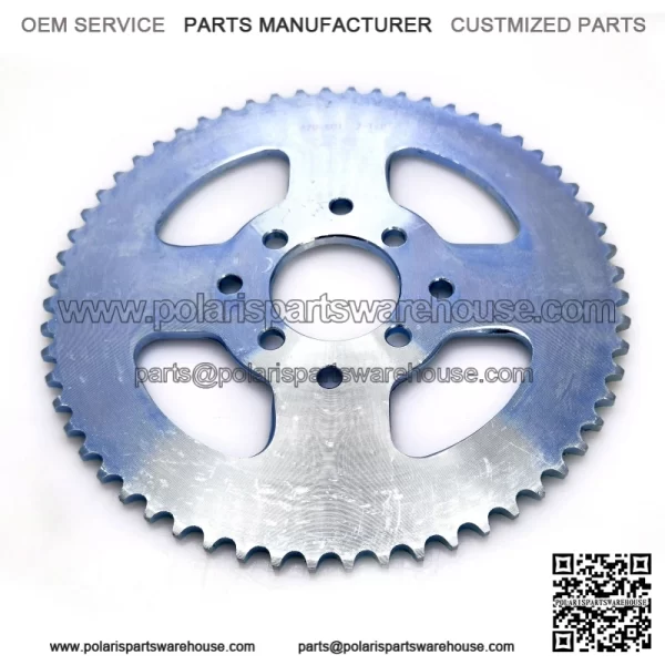 40/41/ 420 Chain 60T 2-1/8" Bore Sprocket with Master Link for Go Kart Mini Bike - Image 2