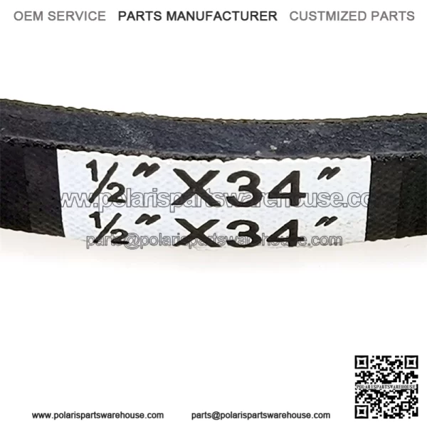 Snowblower Thrower Traction Drive Belt 1/2" x 34 1/2" Replacement for AYP 179092, 419744, 532179092, 532416954, 532419744 925 927 1130 5524 10527 11524 14527 15530 ST261 ST276 - Image 4
