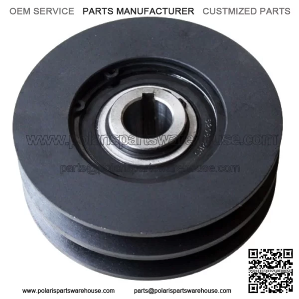 25.4mm 1" centrifugal clutch Double 'B' profile 138mm V pulley 19hp 2B138-25.4-54mm (Black) - Image 2