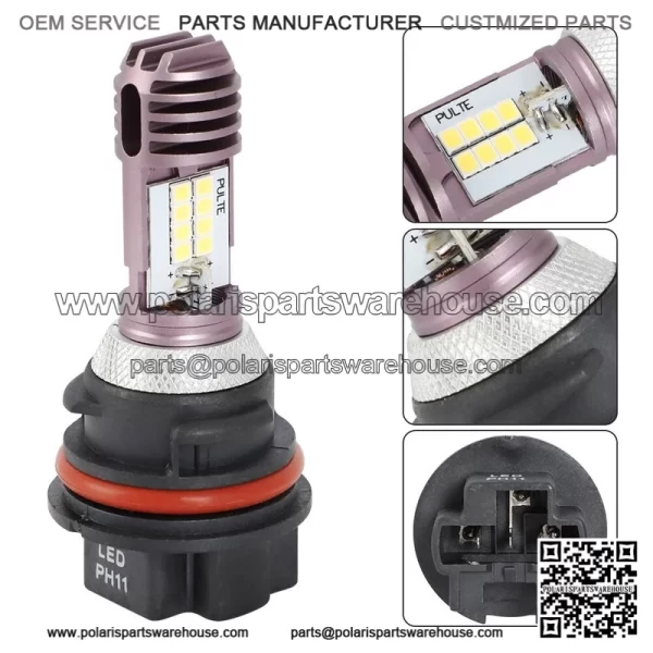 LED Headlight Bulbs PH11 for Suzuki Quadsport Racer LTZ 250 400 LTR 450 Headlamp - Image 2