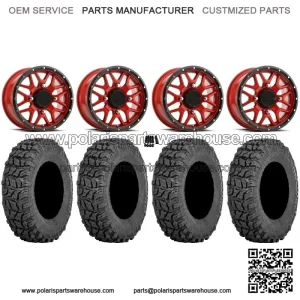 14" Wheels Red 28" Tires CFMoto ZForce 950 UForce 1000