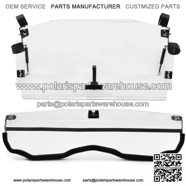 For CFMOTO ZForce 500 / 800 / 1000 Model Front Flip Windshield Scratch Resistant - Image 2