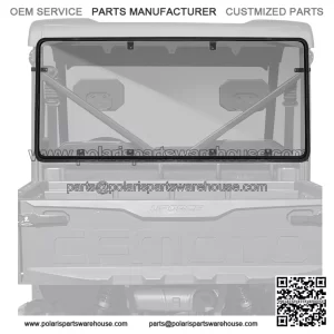 UForce Rear Windshield PC for 2021-2025 CFMOTO UForce 600 Clear Back Window