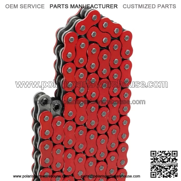 Polaris Scrambler 500 4X4 1997-2012 Red O-Ring Drive Chain - Image 4