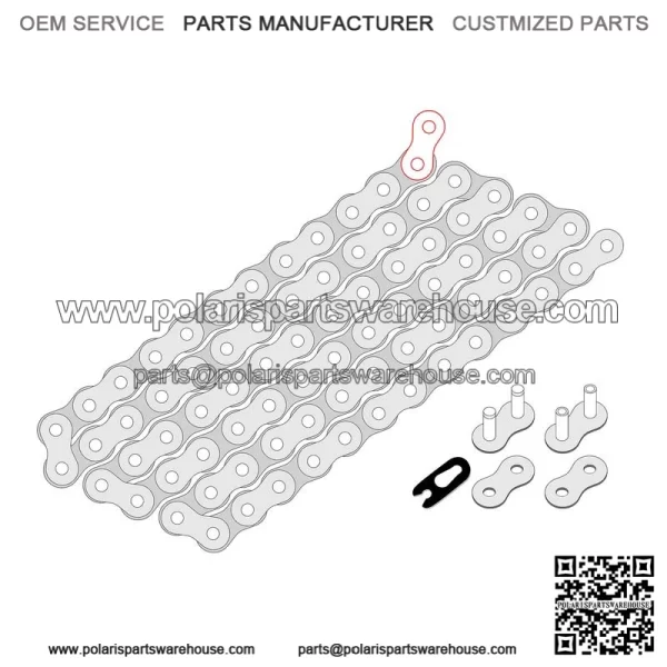 Polaris Scrambler 500 4X4 1997-2012 Drive Chain - Image 2