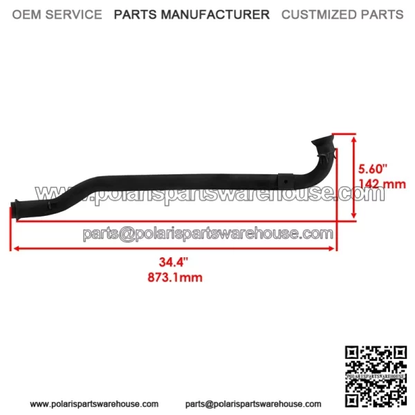 Polaris Scrambler 500 2000-2012 Exhaust Pipe - 1261005-489 1261005-029 - Image 2