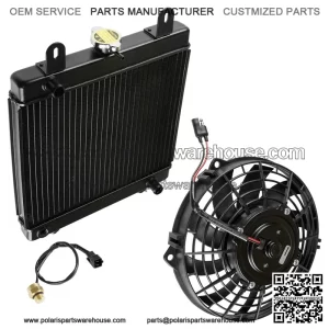 Polaris Scrambler 500 2X4/4X4 2001-2003 Radiator & Cooling Fan