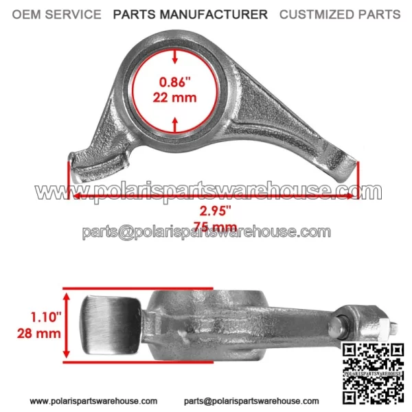 Polaris Scrambler 500 2X4/4X4 1997-2011 Camshaft Exhaust/Intake Rocker Arm - Image 2