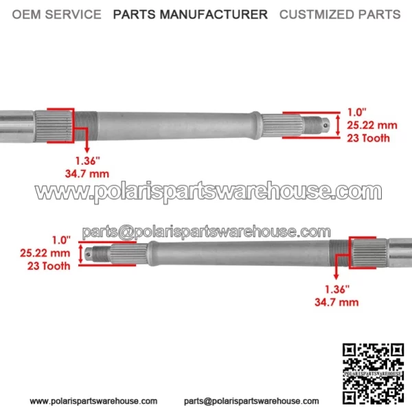 Polaris Scrambler 500 4X4/2X4 1998-2004 Rear Axle Shaft - Image 3