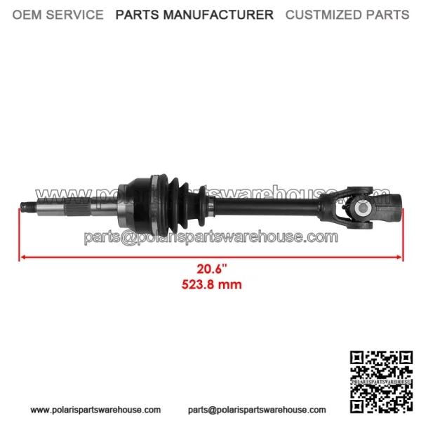 Polaris Scrambler 400/500 4X4 1997-2003 Front CV Joint Axle (BTB) - Image 2