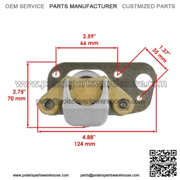 Polaris Scrambler 500 2X4/4X4 2001-2002 Front Brake Calipers w/Disc (Left/Right) - Image 3